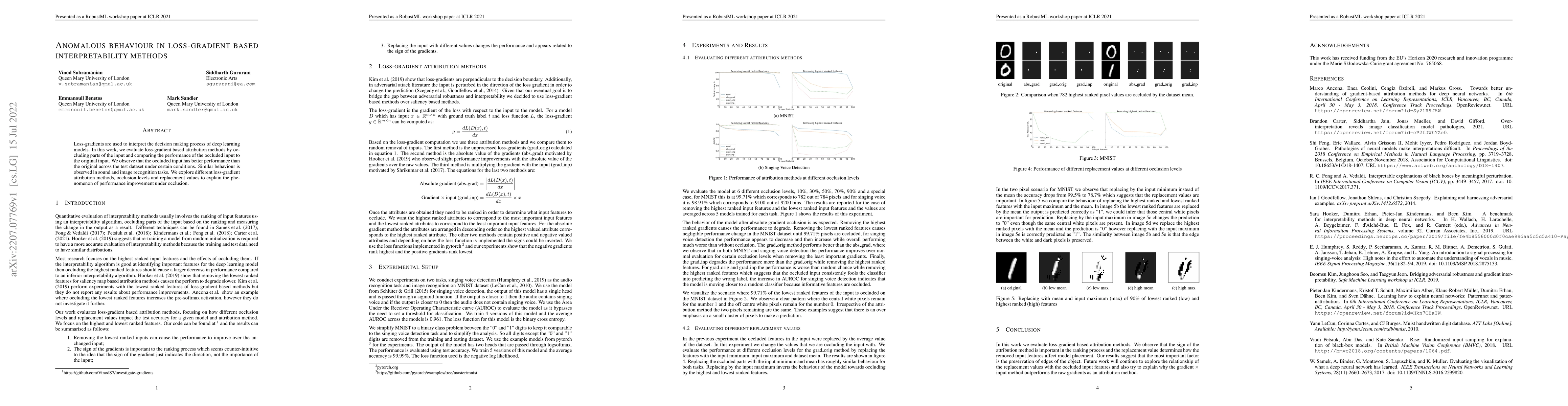 Thumbnail for Anomalous behaviour in loss-gradient based interpretability methods