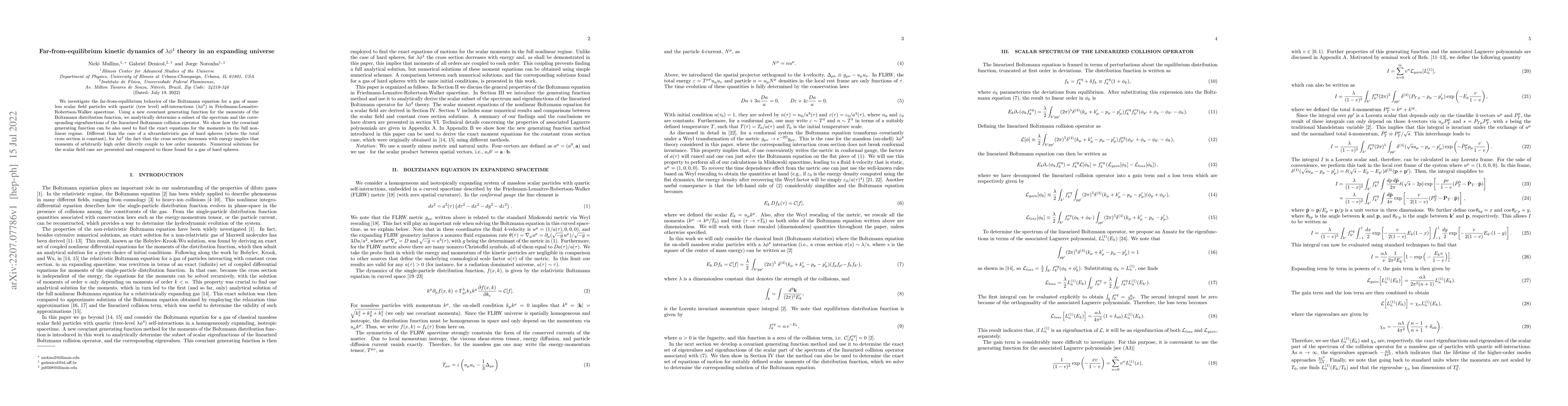 Thumbnail for Far-from-equilibrium kinetic dynamics of $\lambda \phi^4$ theory in an
  expanding universe