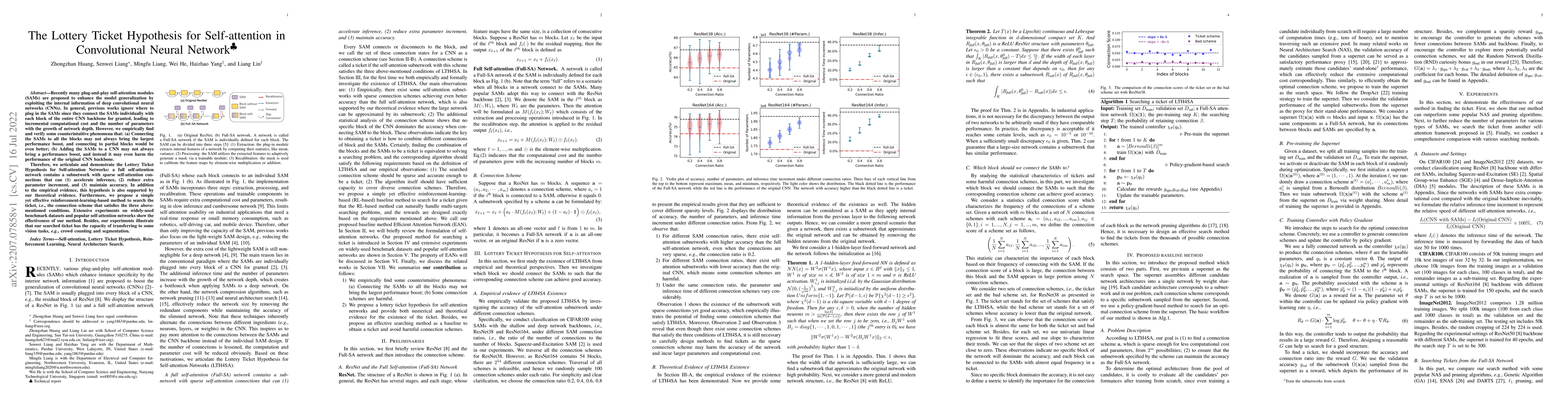 Thumbnail for The Lottery Ticket Hypothesis for Self-attention in Convolutional Neural
  Network