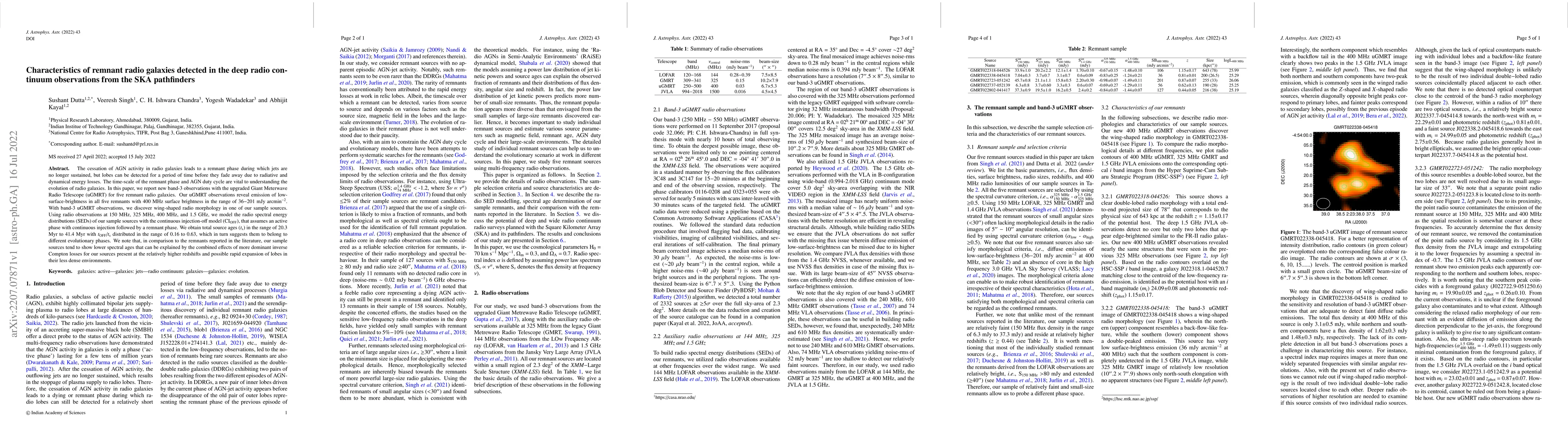Thumbnail for Characteristics of remnant radio galaxies detected in the deep radio
  continuum observations from the SKA pathfinders