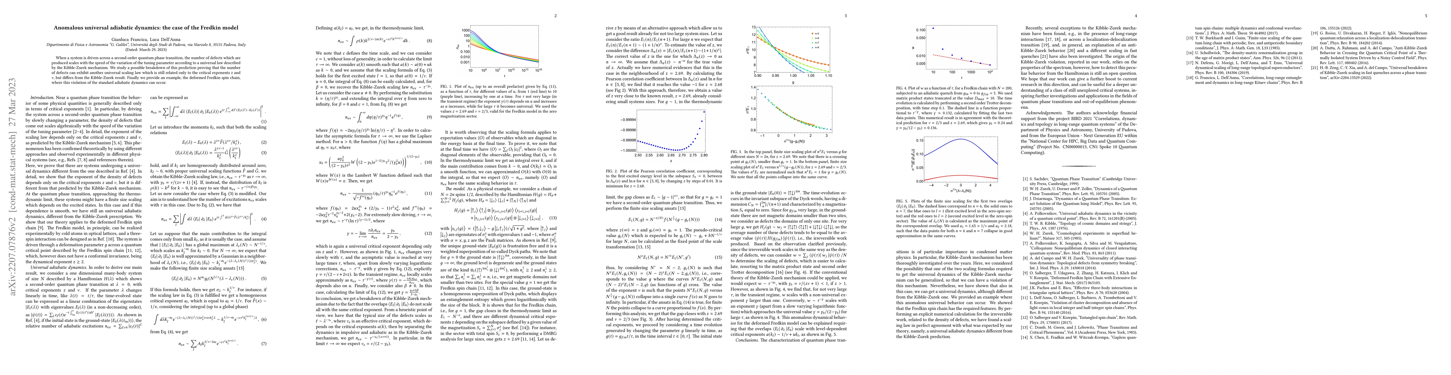 Thumbnail for Anomalous universal adiabatic dynamics: The case of the Fredkin model