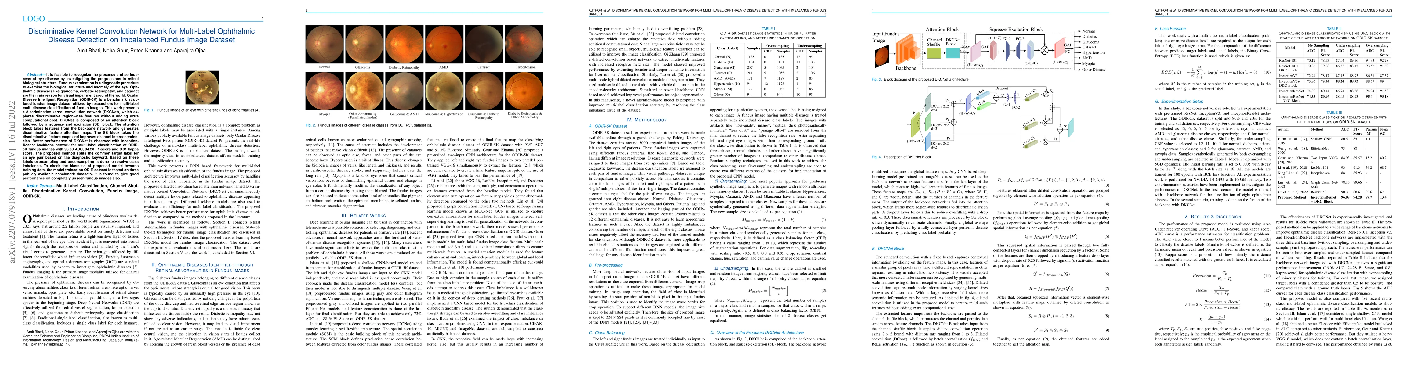 Thumbnail for Discriminative Kernel Convolution Network for Multi-Label Ophthalmic
  Disease Detection on Imbalanced Fundus Image Dataset
