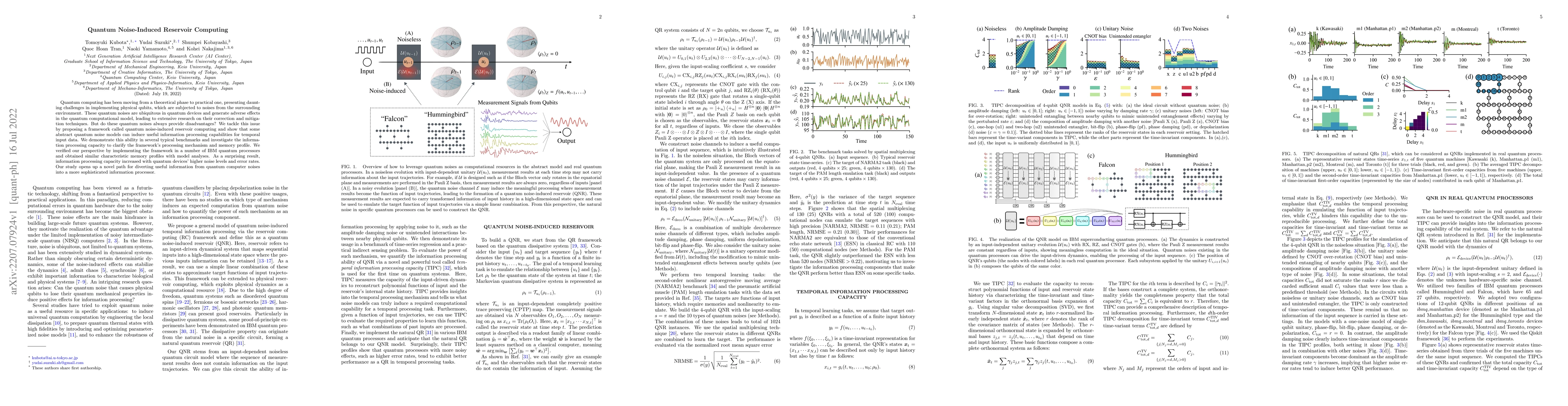Thumbnail for Quantum Noise-Induced Reservoir Computing