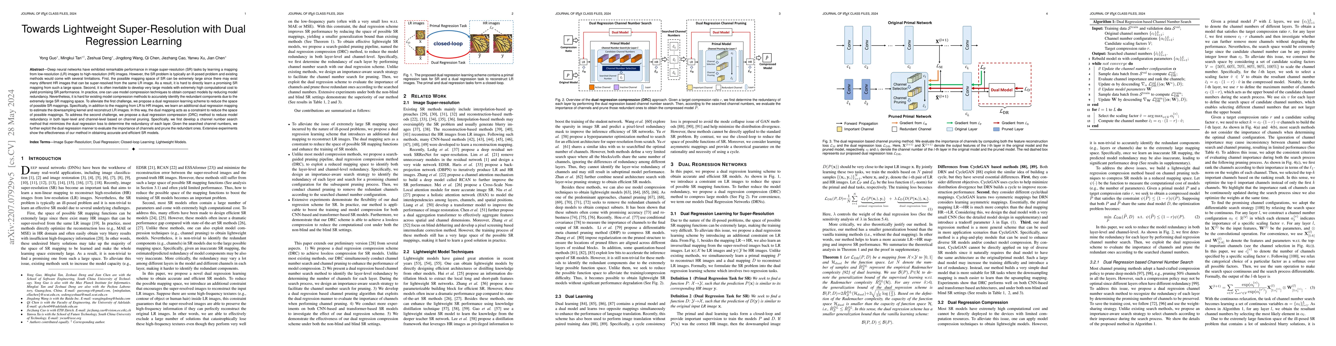 Thumbnail for Towards Lightweight Super-Resolution with Dual Regression Learning
