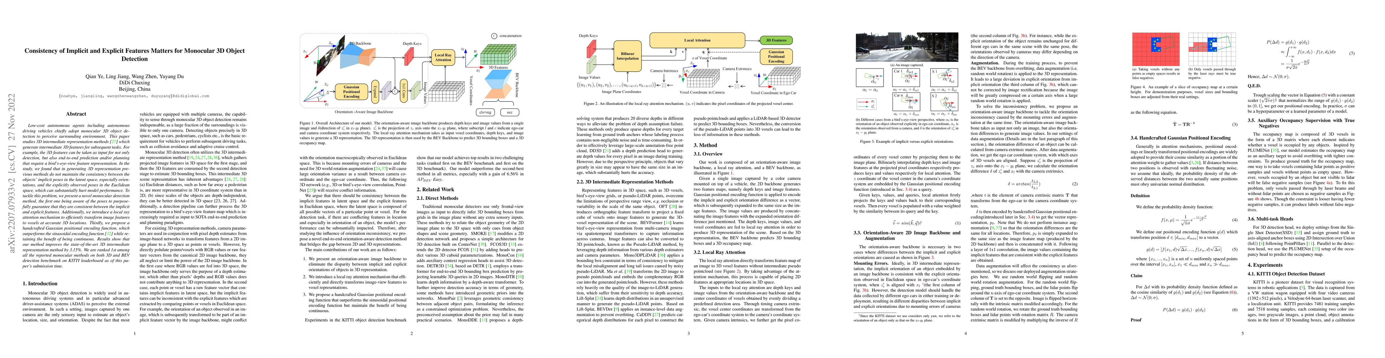 Thumbnail for Consistency of Implicit and Explicit Features Matters for Monocular 3D
  Object Detection