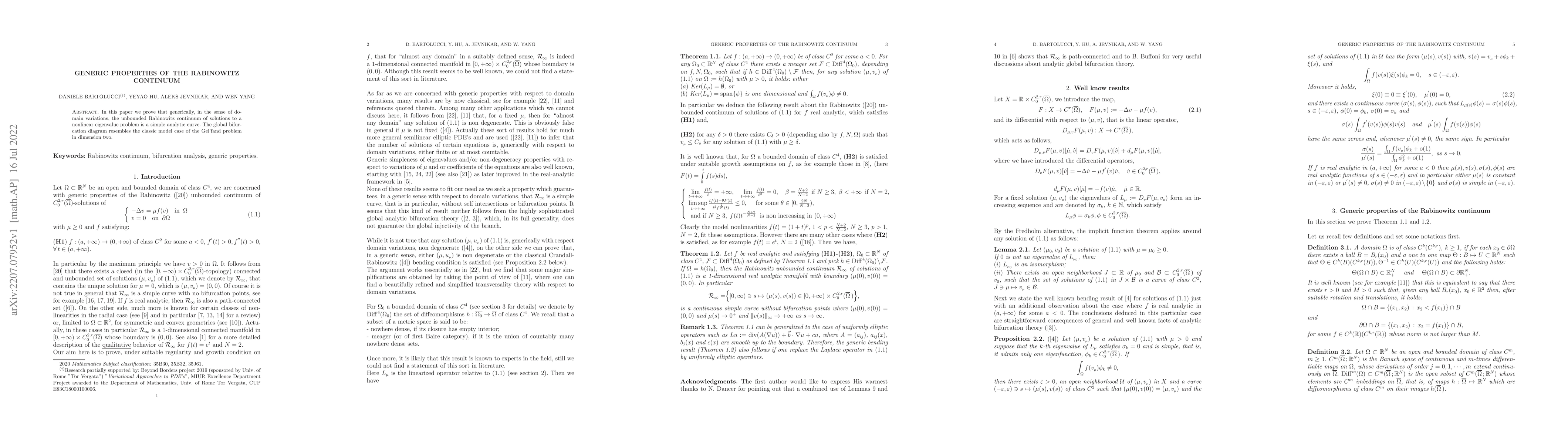 Thumbnail for Generic properties of the Rabinowitz continuum