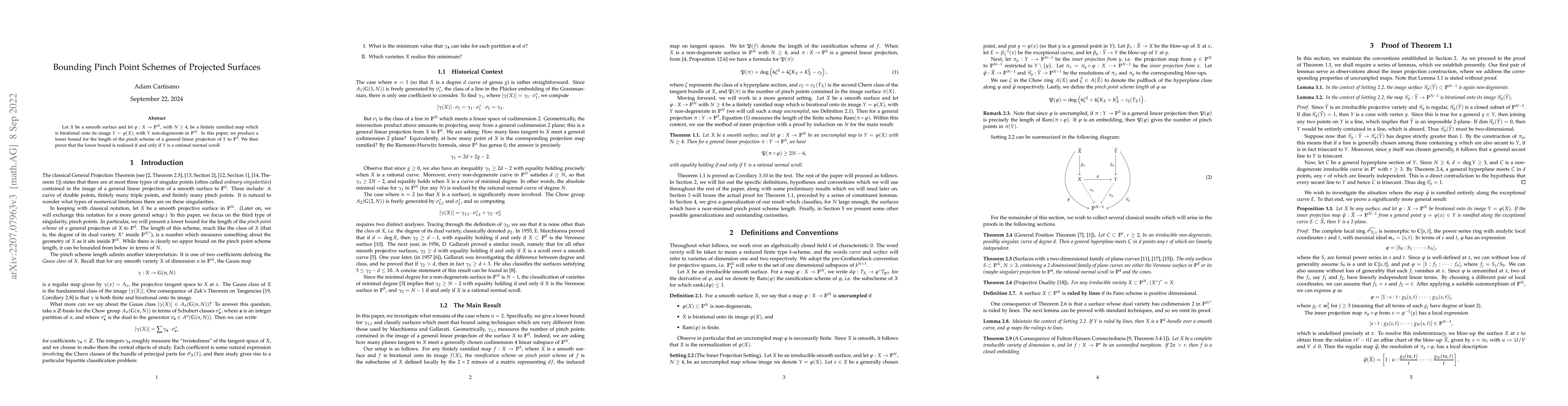 Thumbnail for Bounding Pinch Point Schemes of Projected Surfaces