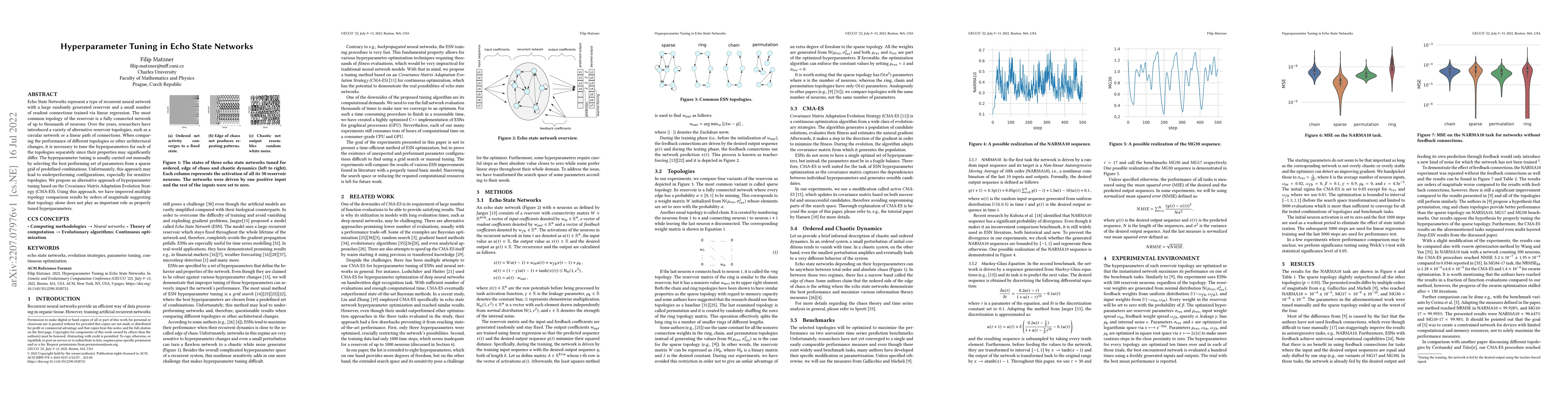 Thumbnail for Hyperparameter Tuning in Echo State Networks