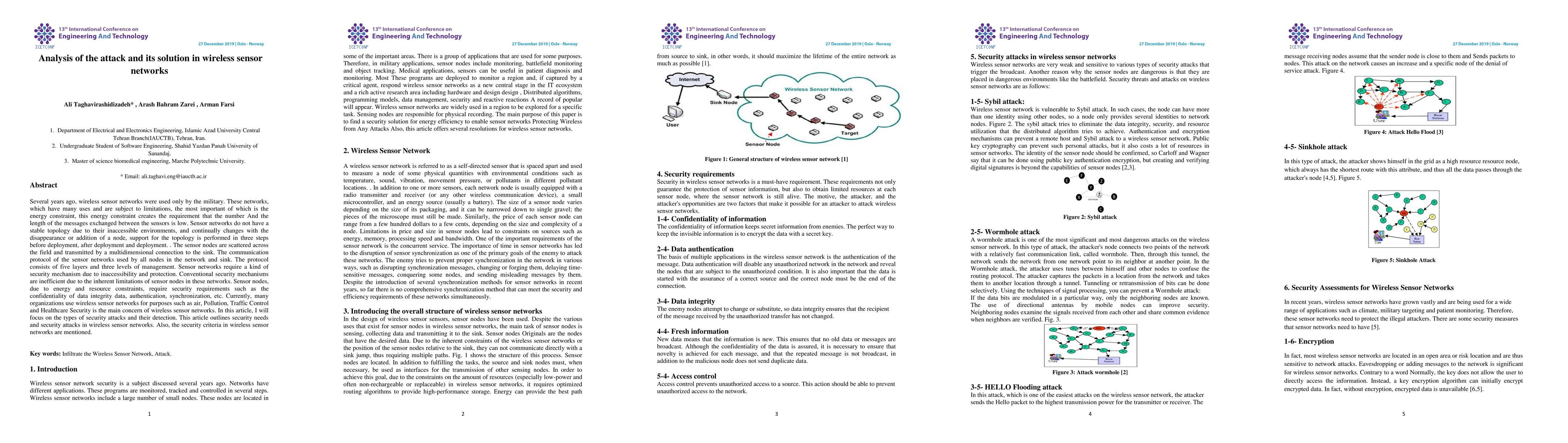 Thumbnail for Analysis of the attack and its solution in wireless sensor networks