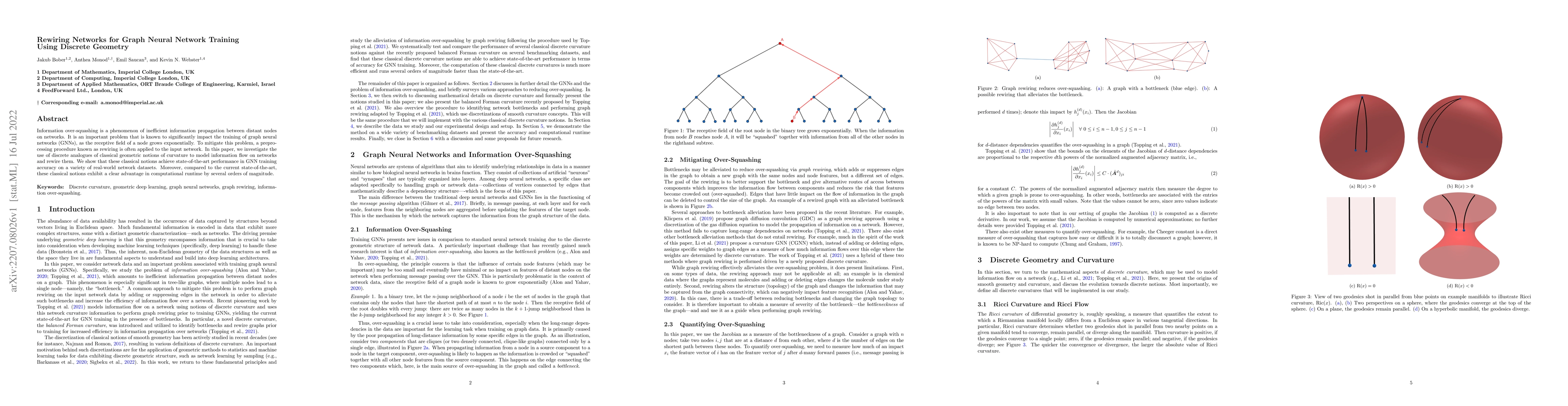 Thumbnail for Rewiring Networks for Graph Neural Network Training Using Discrete
  Geometry