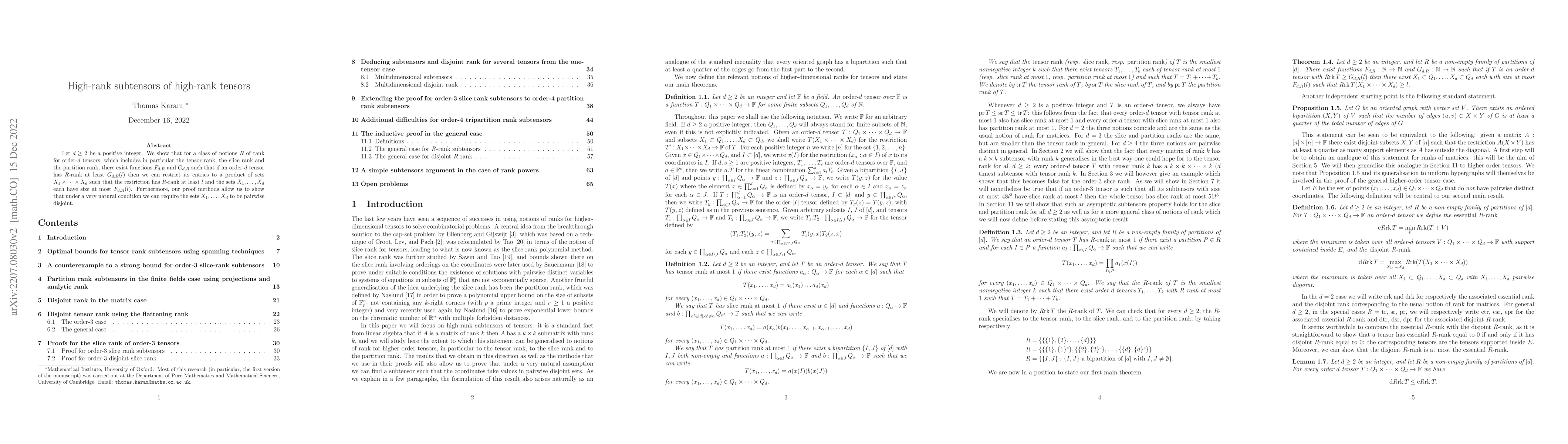Thumbnail for High-rank subtensors of high-rank tensors