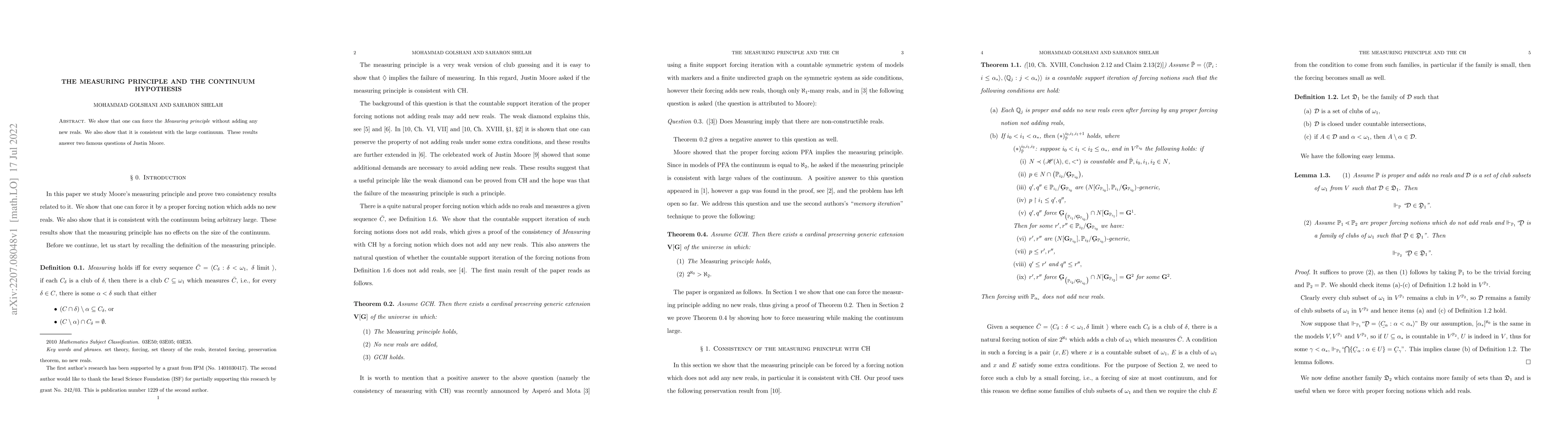 Thumbnail for The measuring principle and the continuum hypothesis