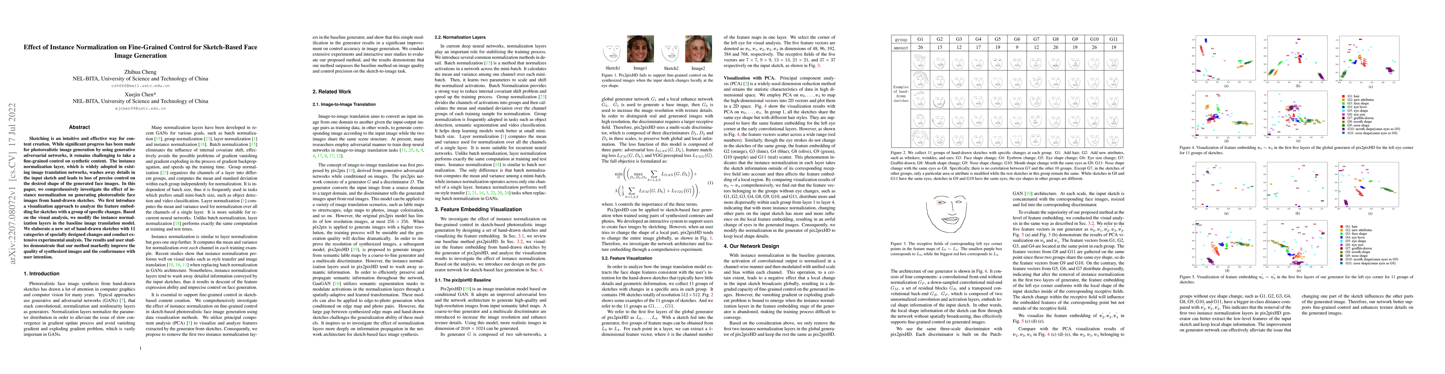 Thumbnail for Effect of Instance Normalization on Fine-Grained Control for
  Sketch-Based Face Image Generation