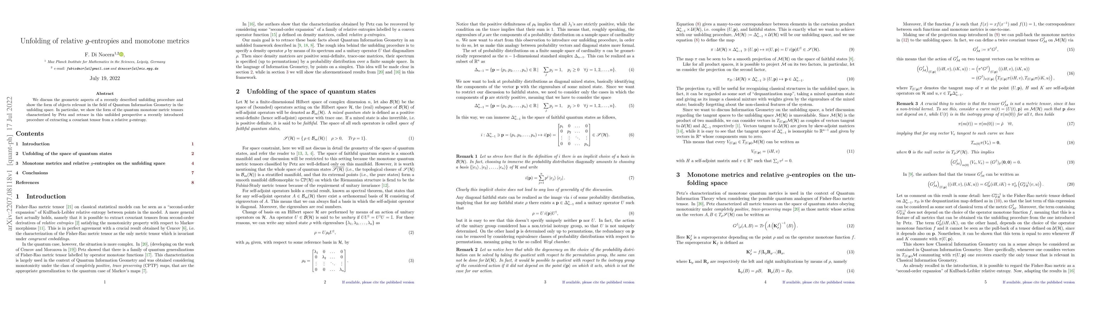 Thumbnail for Unfolding of relative g-entropies and monotone metrics