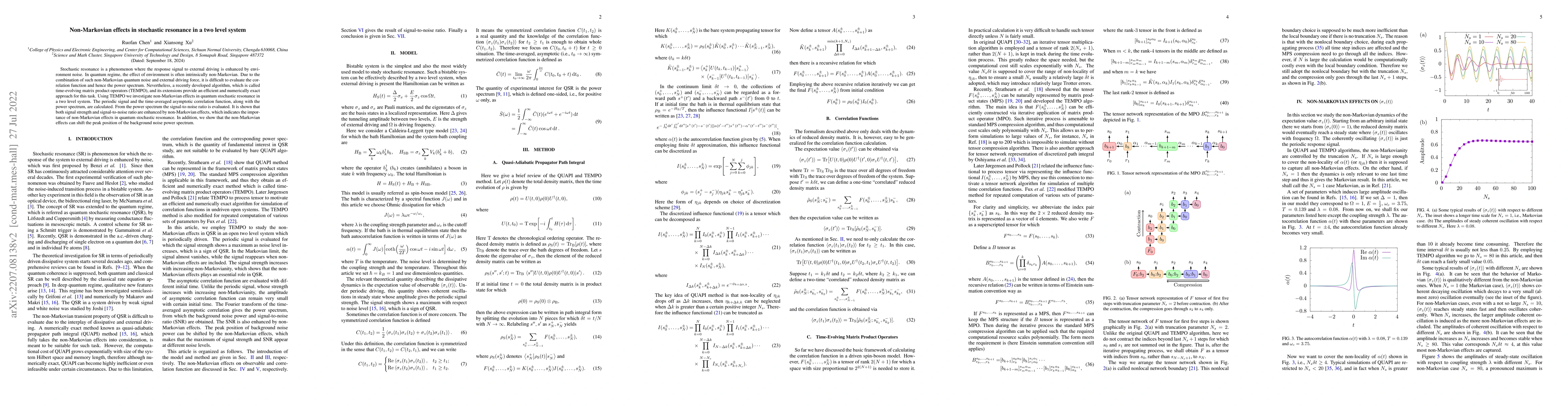 Thumbnail for Non-Markovian effects in stochastic resonance in a two level system