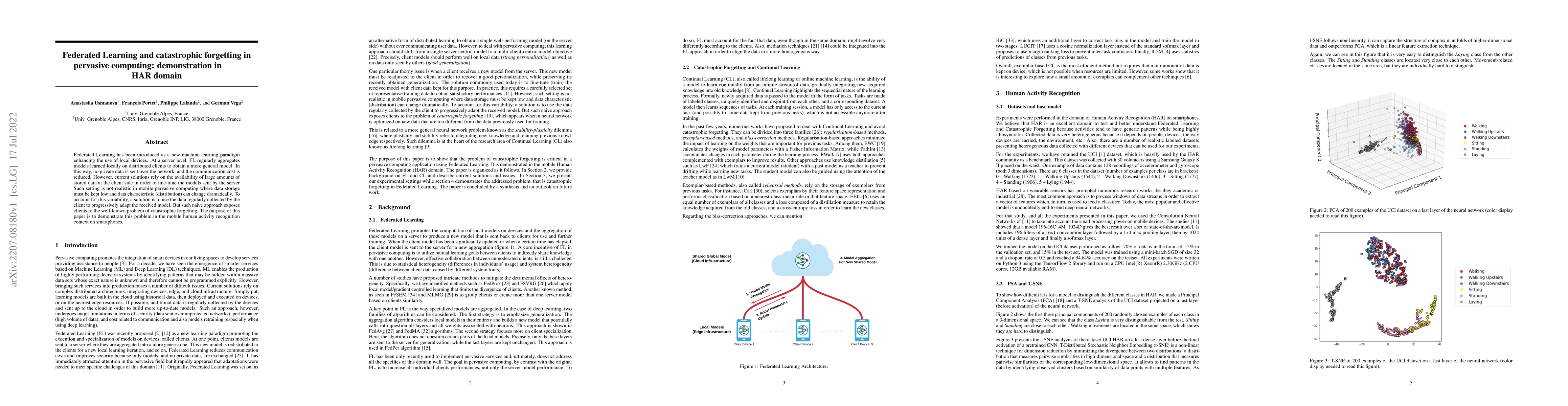 Thumbnail for Federated Learning and catastrophic forgetting in pervasive computing:
  demonstration in HAR domain