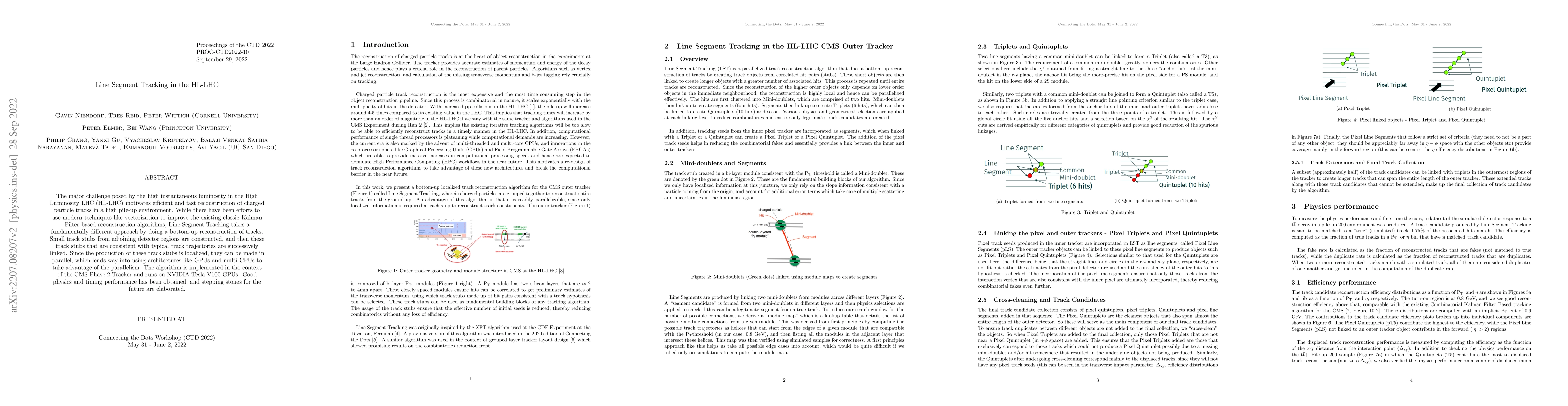 Thumbnail for Line Segment Tracking in the HL-LHC