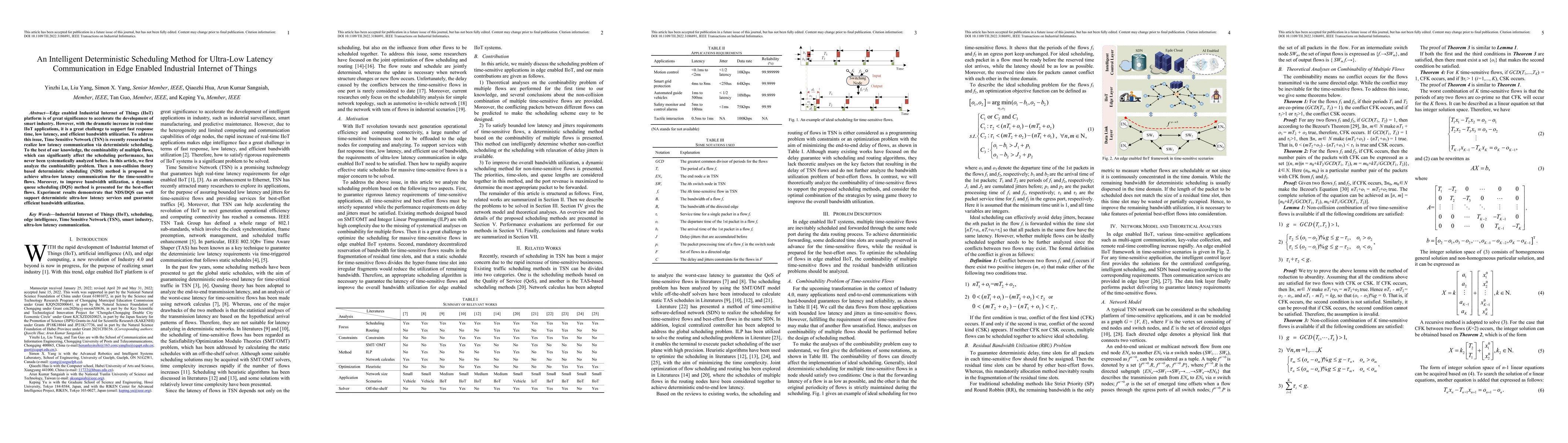 Thumbnail for An Intelligent Deterministic Scheduling Method for Ultra-Low Latency
  Communication in Edge Enabled Industrial Internet of Things
