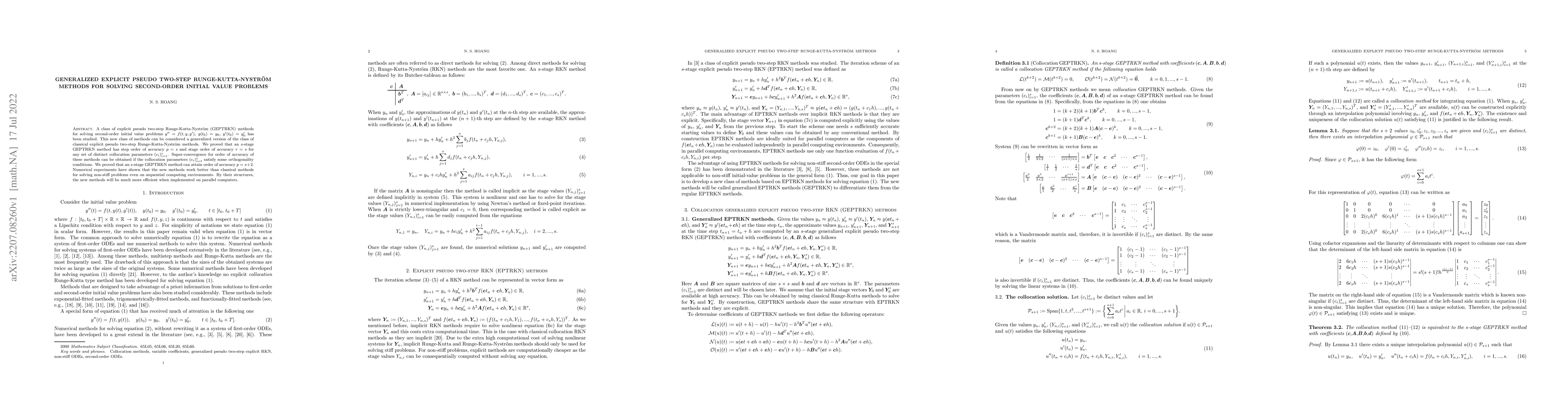 Thumbnail for Generalized explicit pseudo two-step Runge-Kutta-Nystr\"{o}m methods for
  solving second-order initial value problems