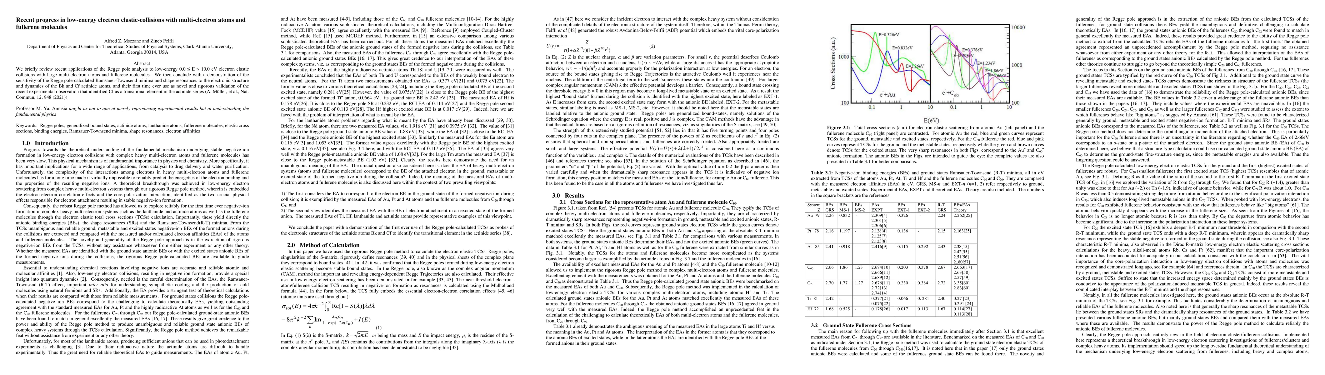 Thumbnail for Recent progress in low-energy electron elastic-collisions with
  multi-electron atoms and fullerene molecules