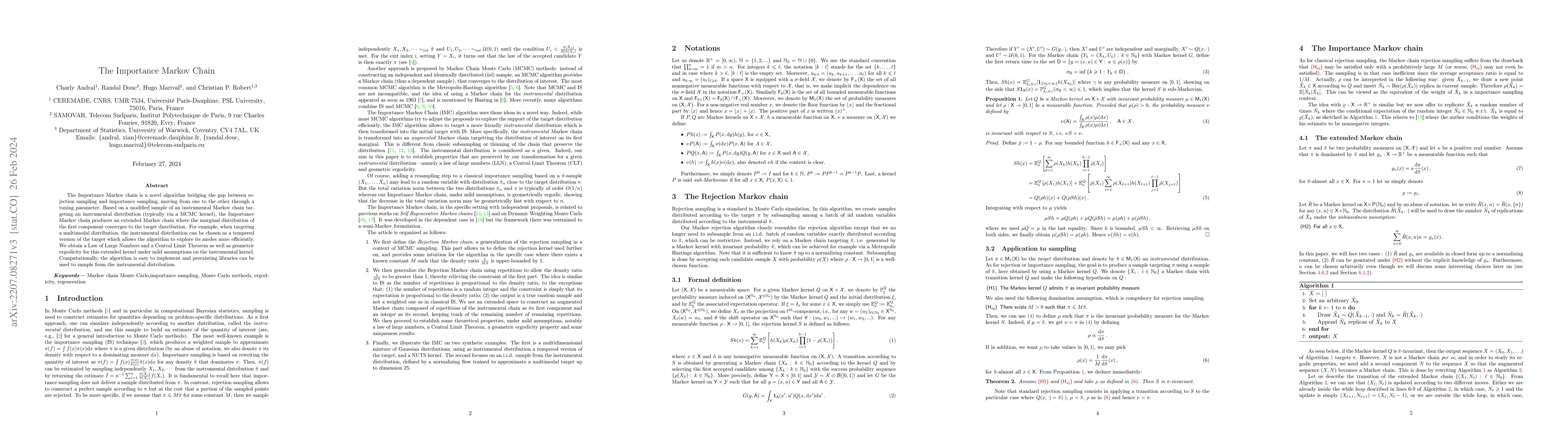 Thumbnail for The Importance Markov Chain