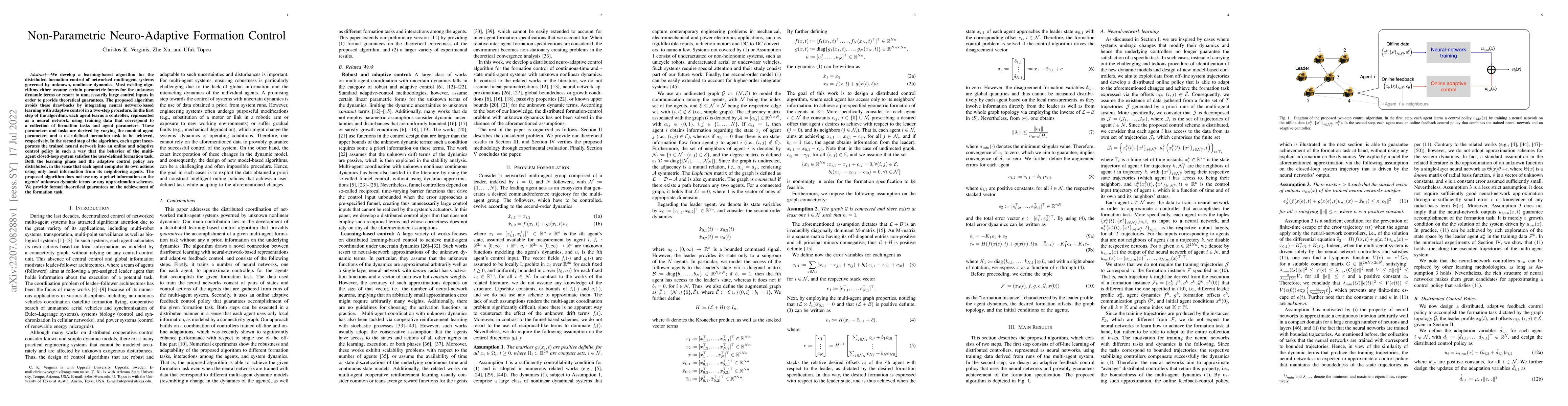 Thumbnail for Non-Parametric Neuro-Adaptive Formation Control