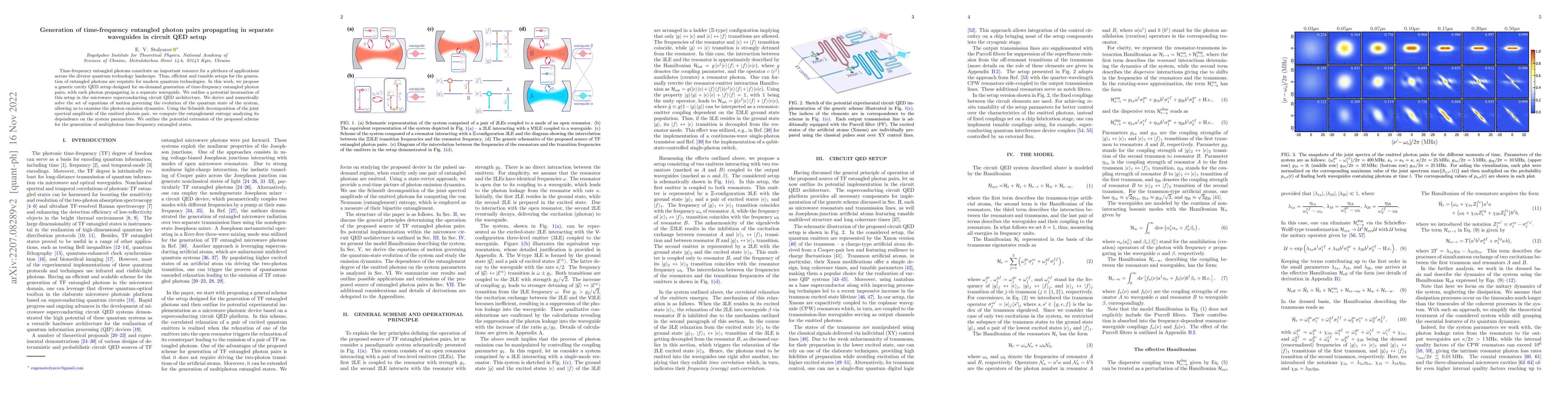Thumbnail for Generation of time-frequency entangled photon pairs propagating in
  separate waveguides in circuit QED setup