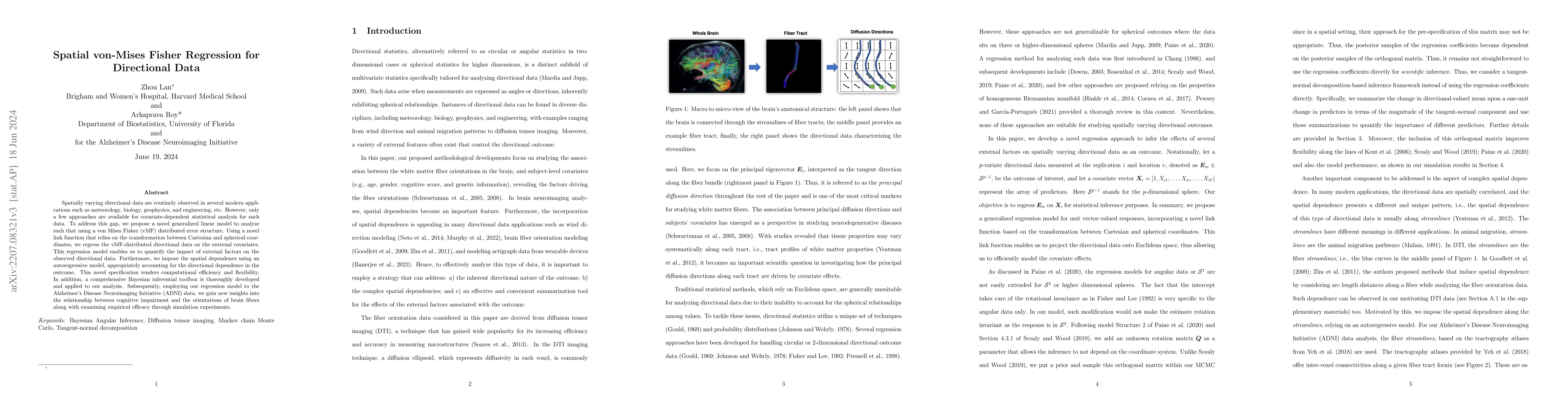 Thumbnail for Spatial von-Mises Fisher Regression for Directional Data