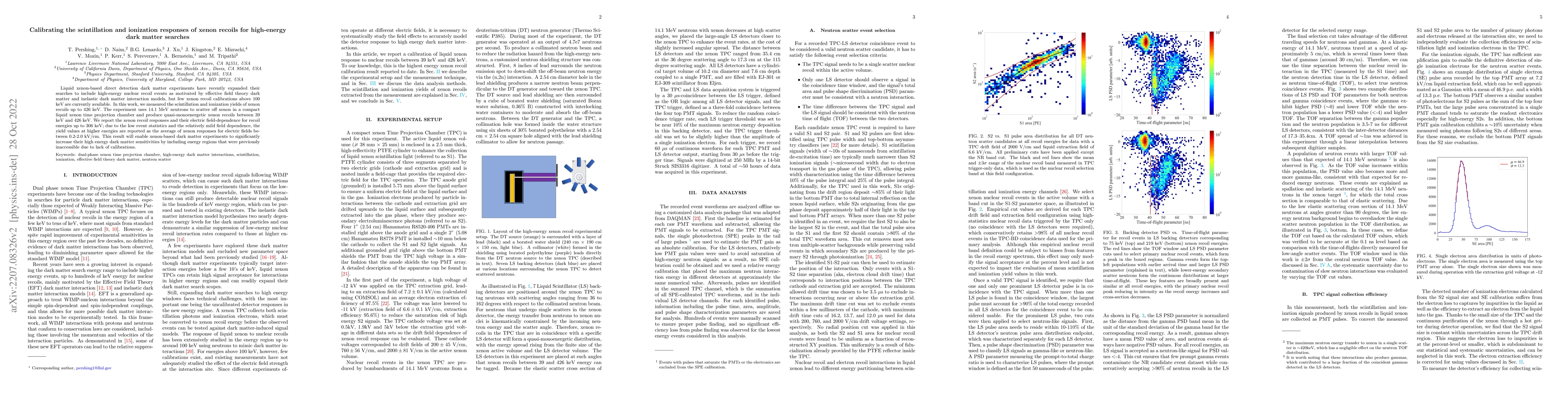 Thumbnail for Calibrating the scintillation and ionization responses of xenon recoils
  for high-energy dark matter searches
