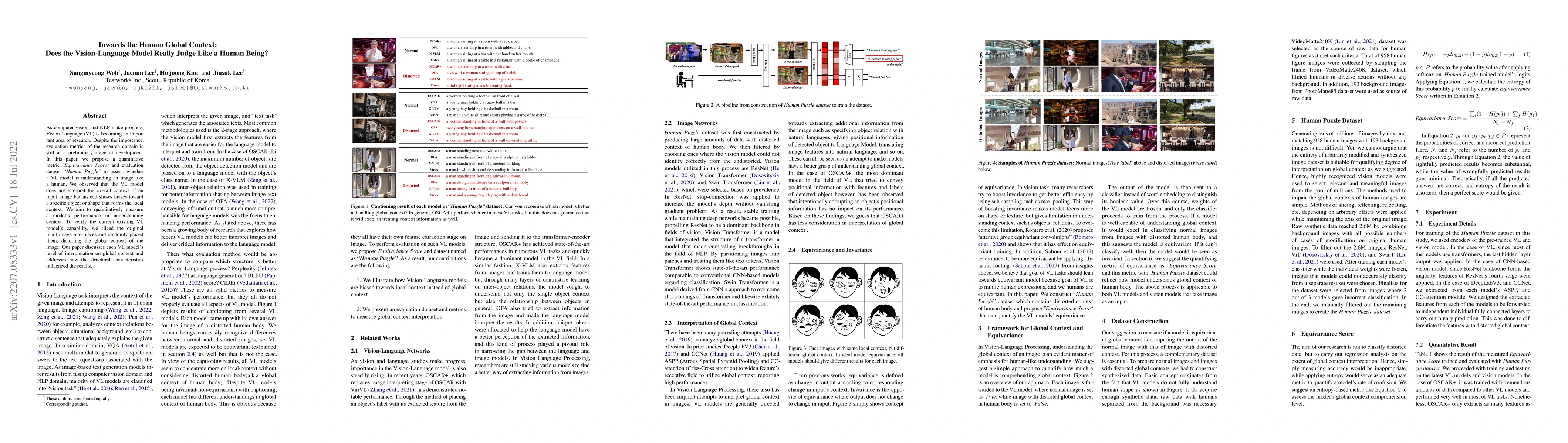 Thumbnail for Towards the Human Global Context: Does the Vision-Language Model Really
  Judge Like a Human Being?