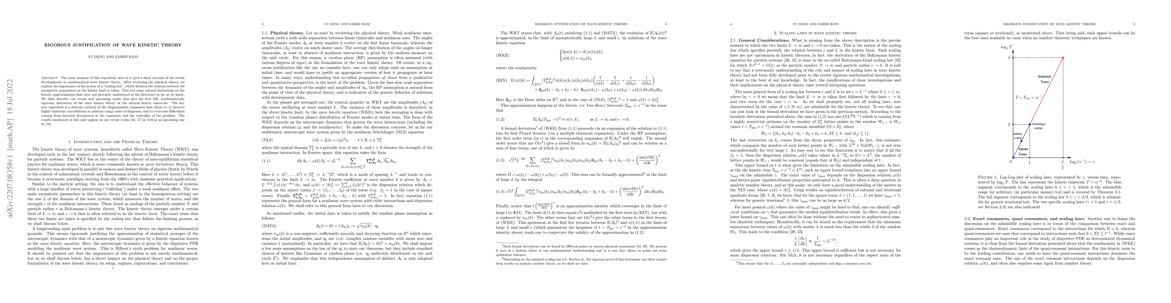 Thumbnail for Rigorous justification of the wave kinetic theory