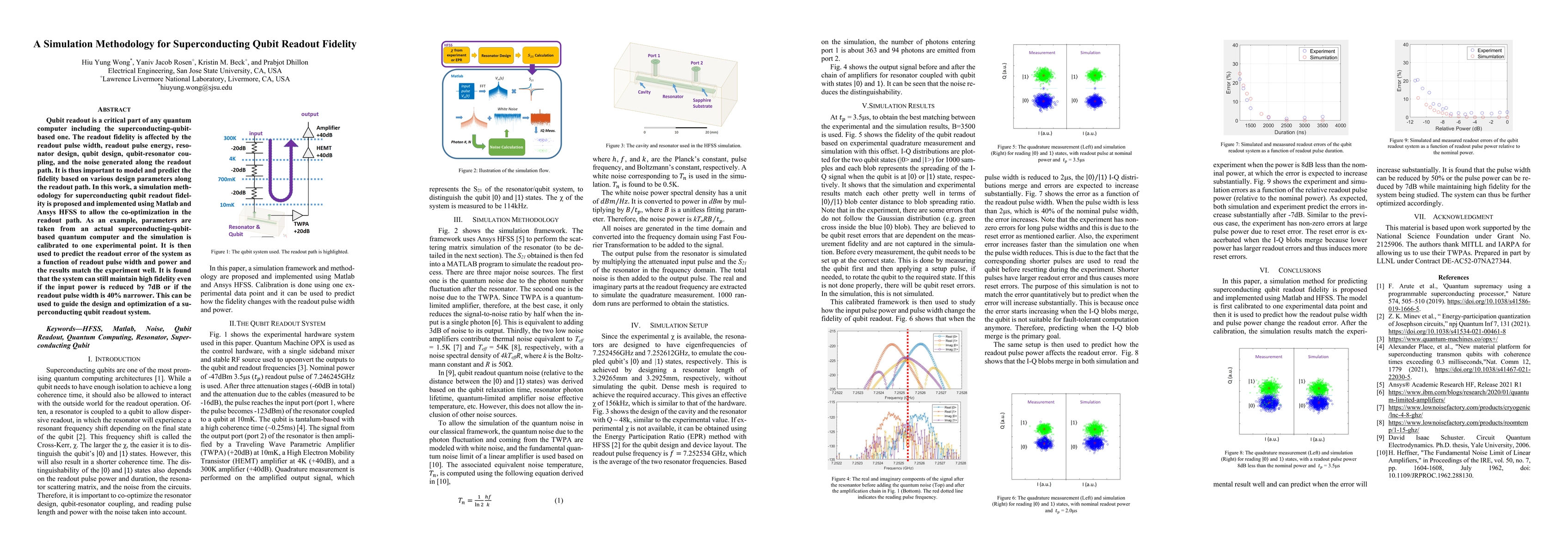 Thumbnail for A Simulation Methodology for Superconducting Qubit Readout Fidelity