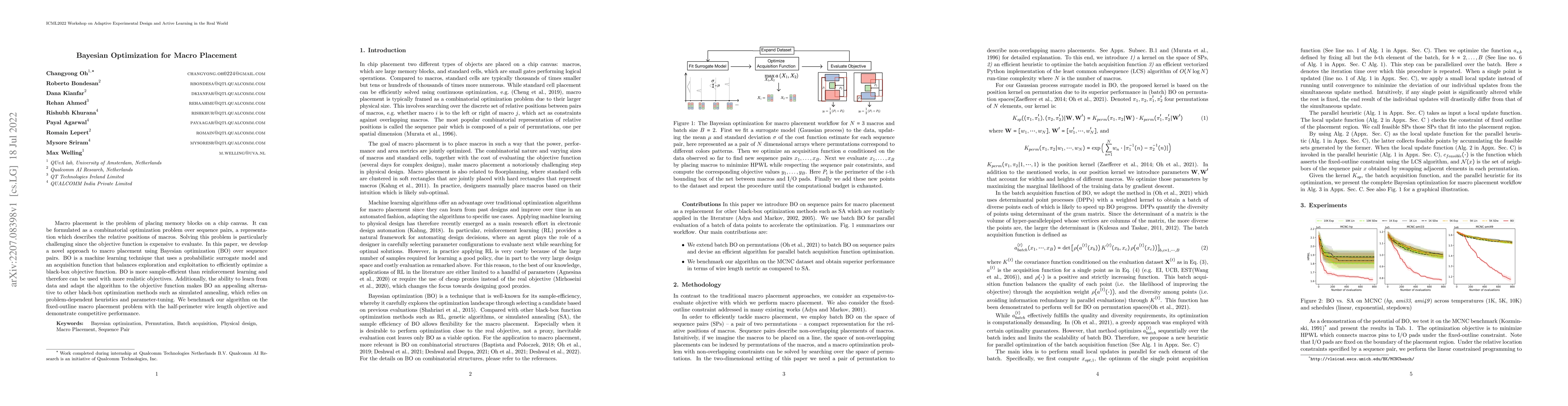 Thumbnail for Bayesian Optimization for Macro Placement