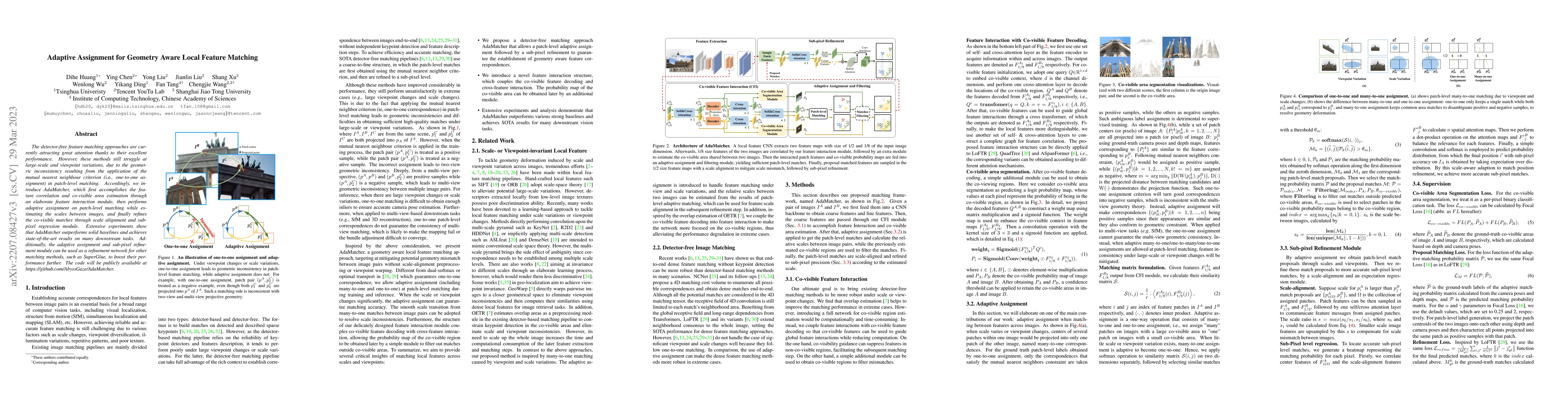 Thumbnail for Adaptive Assignment for Geometry Aware Local Feature Matching