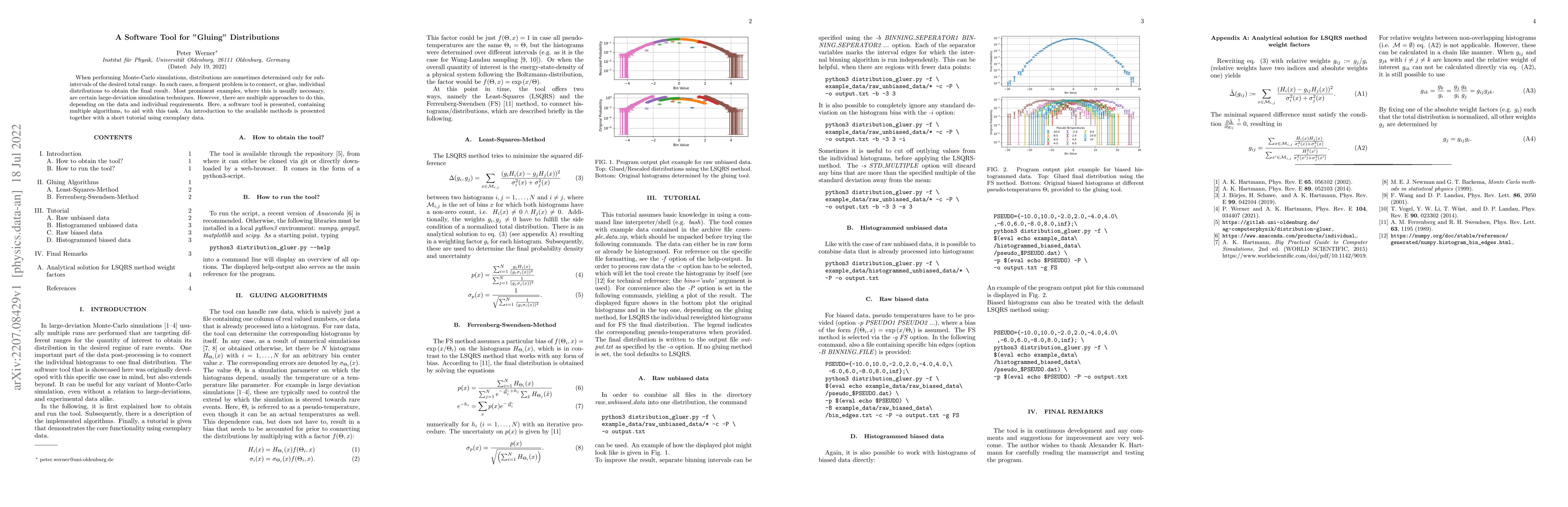 Thumbnail for A Software Tool for "Gluing" Distributions