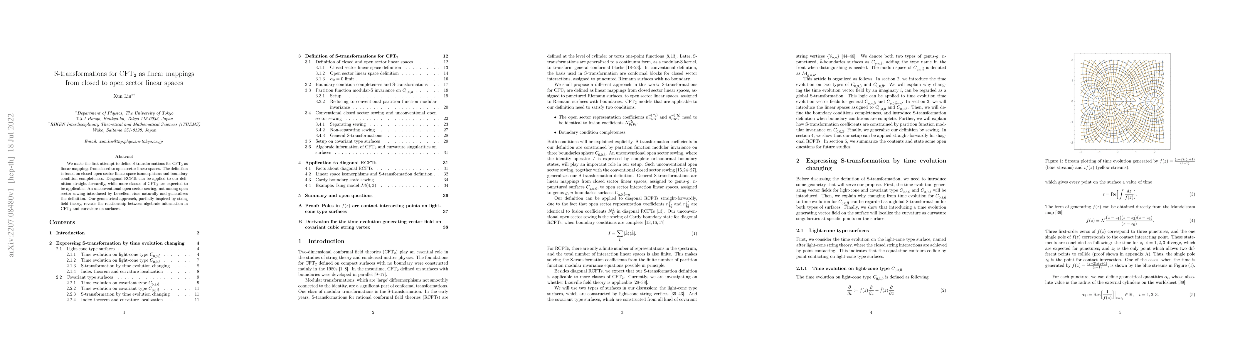 Thumbnail for S-transformations for CFT$_2$ as linear mappings from closed to open
  sector linear spaces
