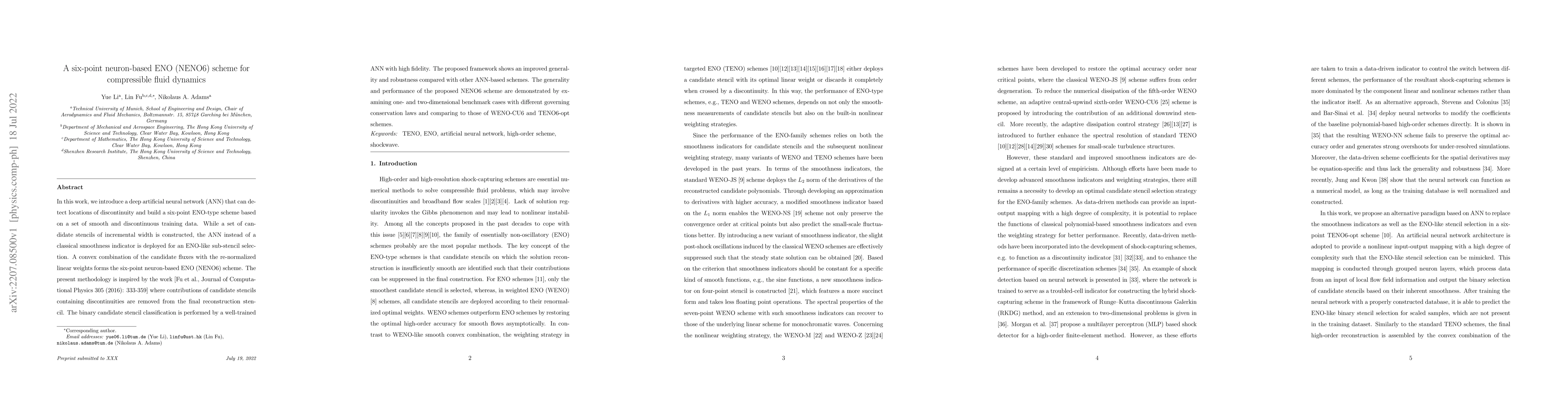 Thumbnail for A six-point neuron-based ENO (NENO6) scheme for compressible fluid
  dynamics