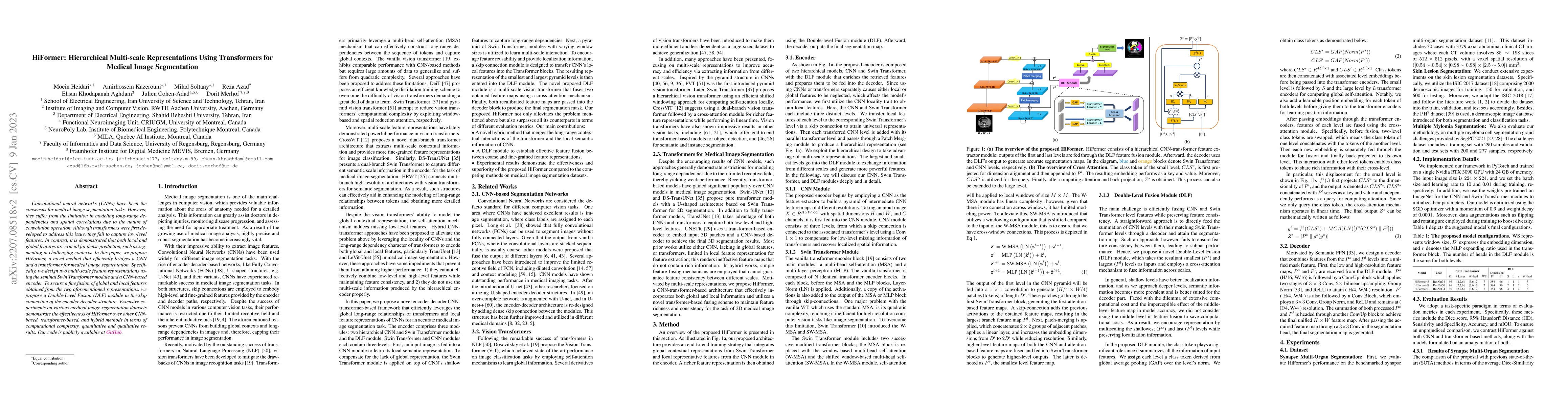 Thumbnail for HiFormer: Hierarchical Multi-scale Representations Using Transformers
  for Medical Image Segmentation