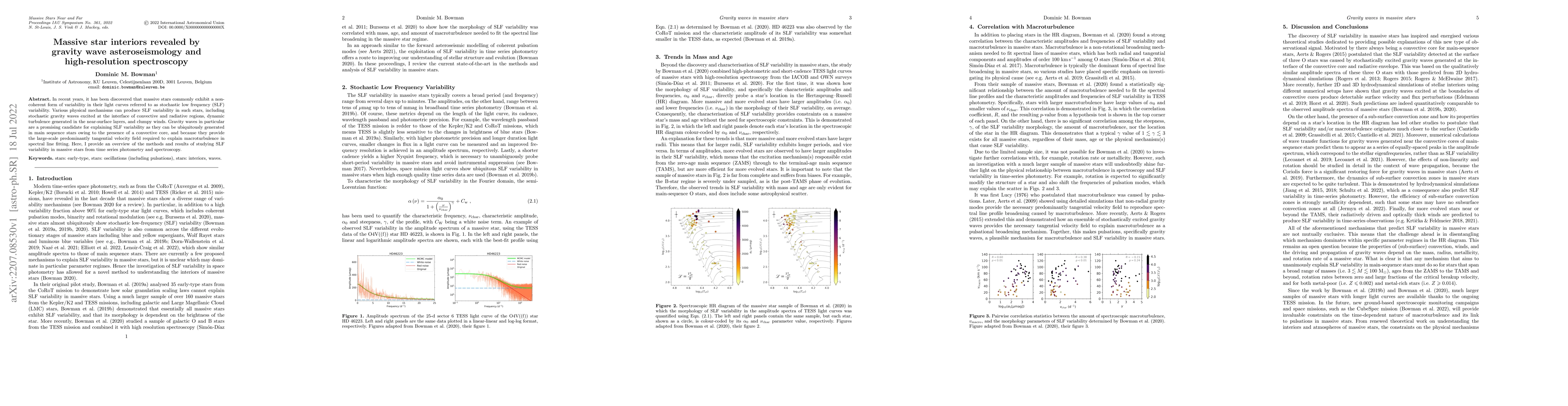 Thumbnail for Massive star interiors revealed by gravity wave asteroseismology and
  high-resolution spectroscopy