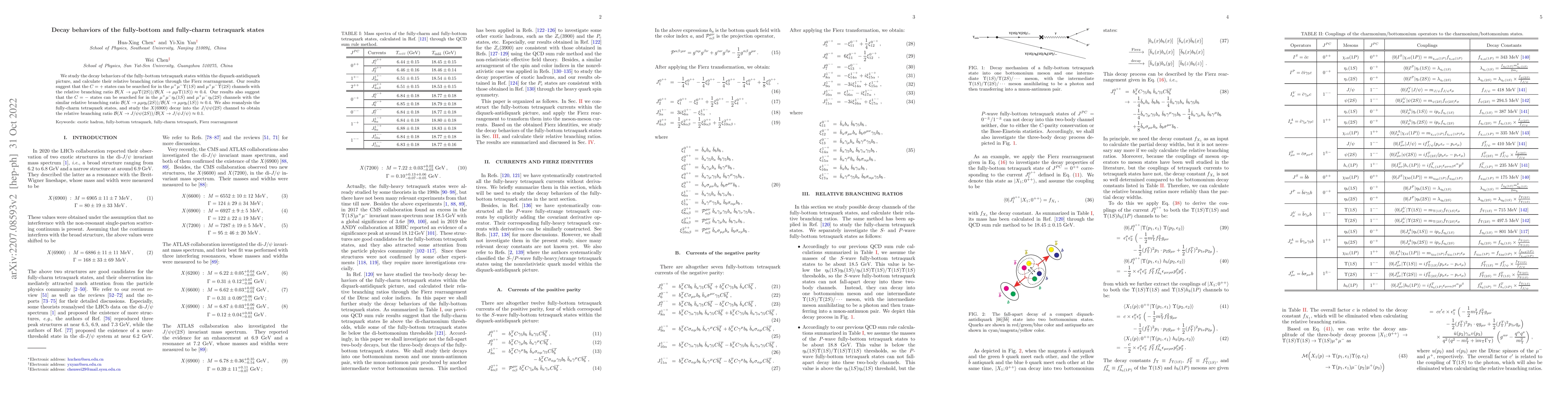 Thumbnail for Decay behaviors of the fully-bottom and fully-charm tetraquark states