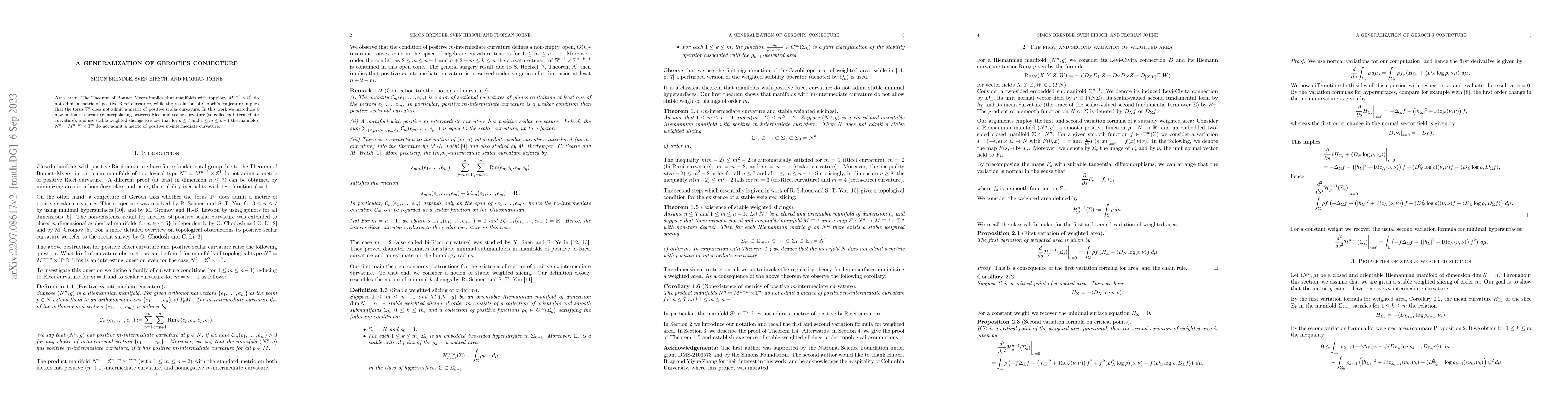 Thumbnail for A generalization of Geroch's conjecture