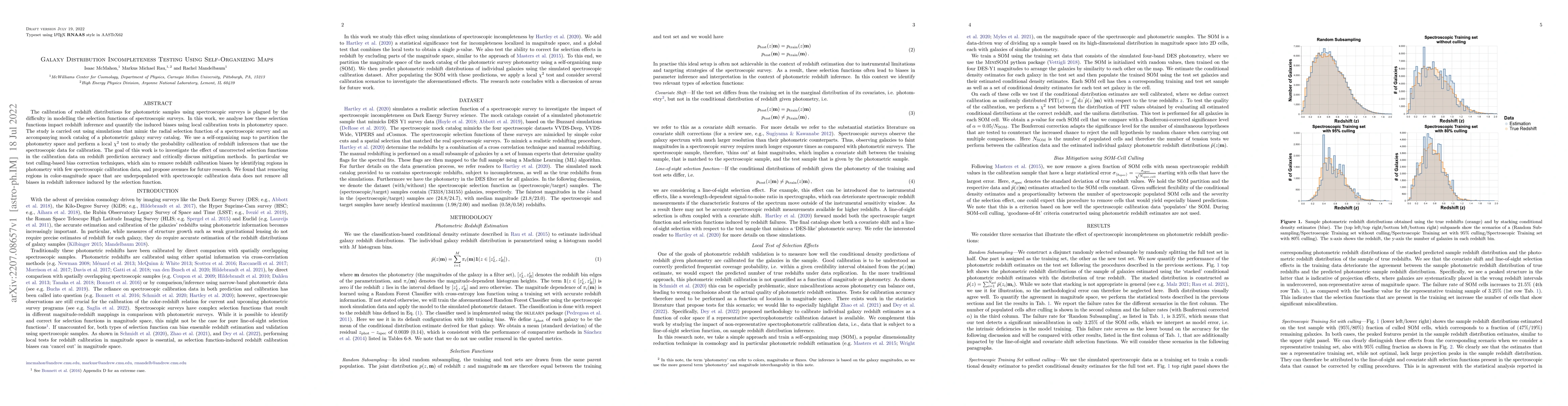 Thumbnail for Galaxy Distribution Incompleteness Testing Using Self-Organizing Maps