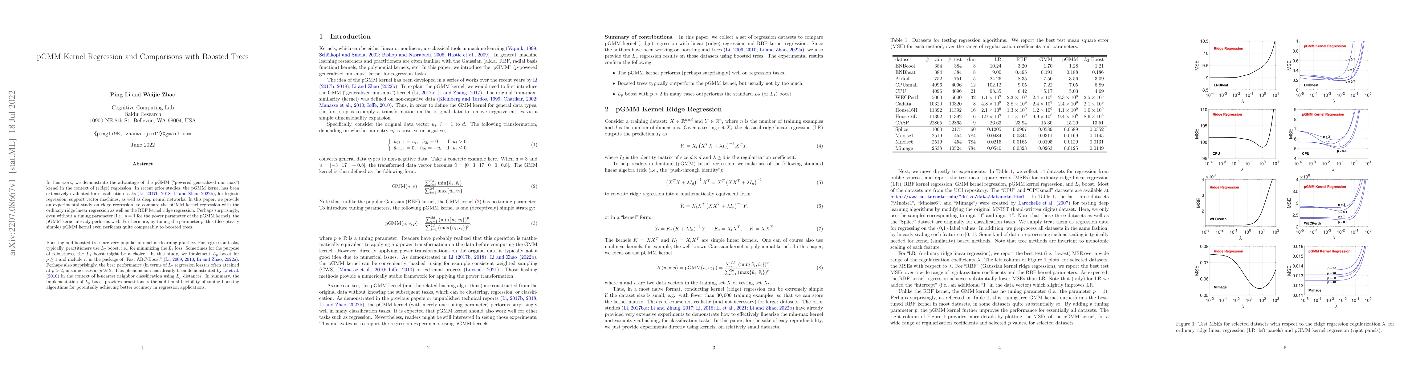Thumbnail for pGMM Kernel Regression and Comparisons with Boosted Trees