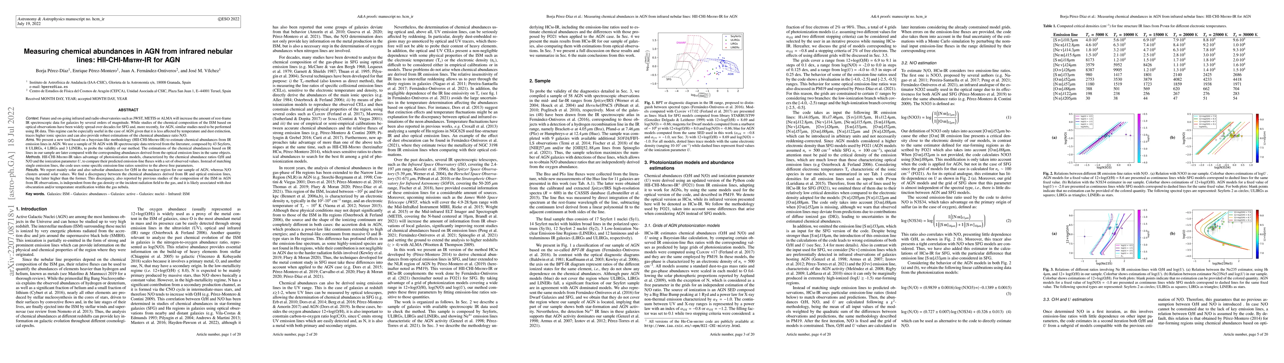 Thumbnail for Measuring chemical abundances in AGN from infrared nebular lines:
  HII-CHI-Mistry-IR for AGN