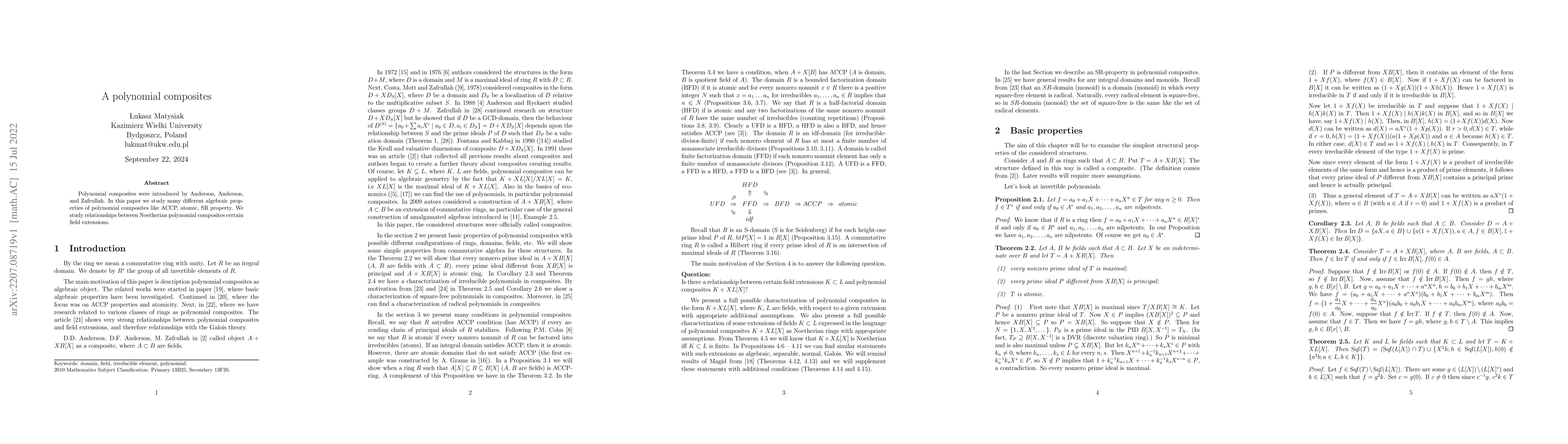 Thumbnail for A polynomial composites