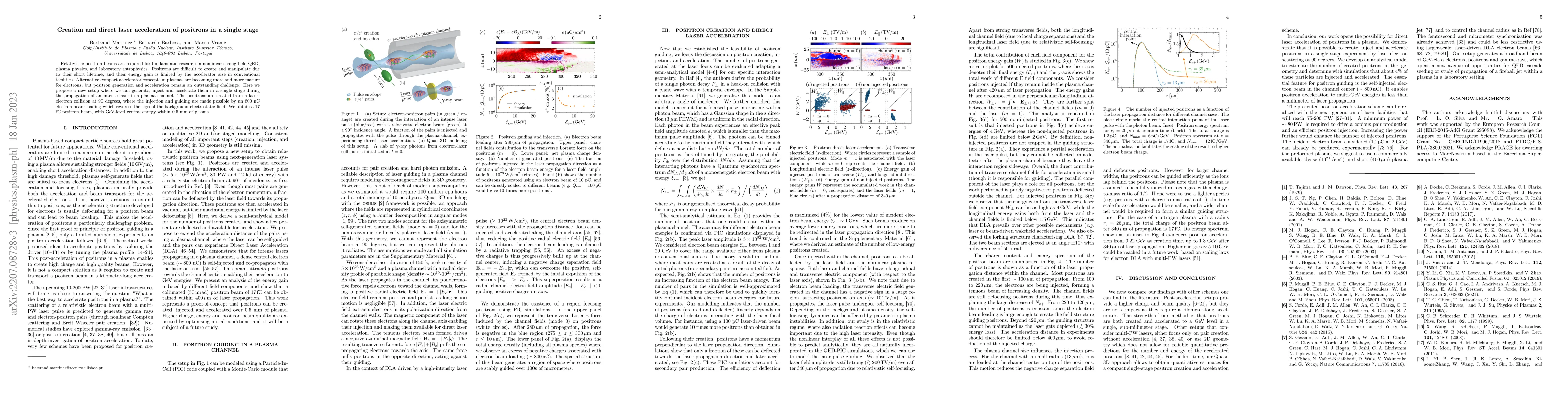 Thumbnail for Creation and direct laser acceleration of positrons in a single stage