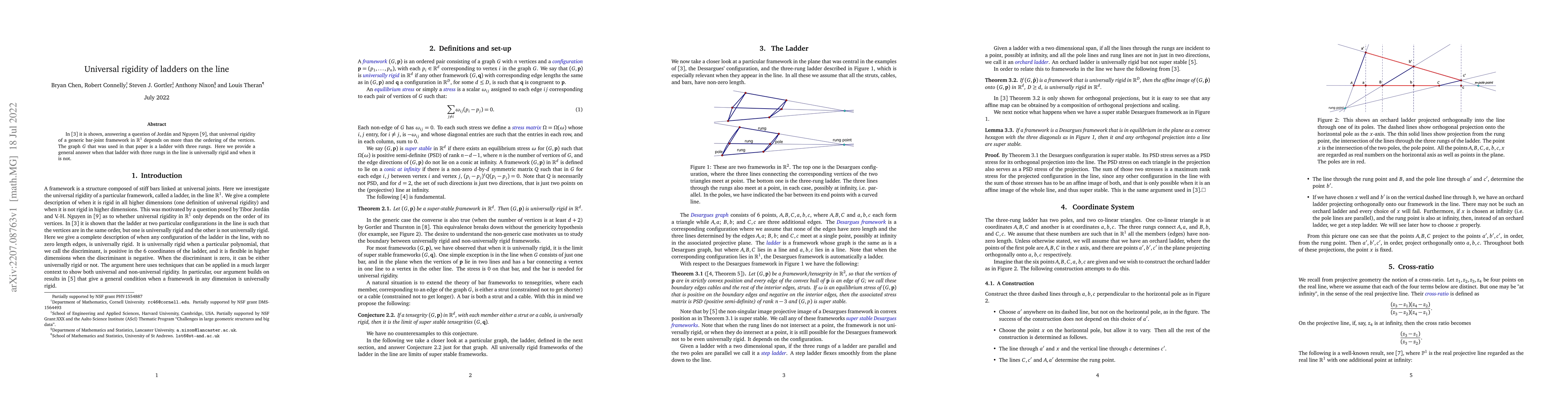 Thumbnail for Universal Rigidity of Ladders on the line