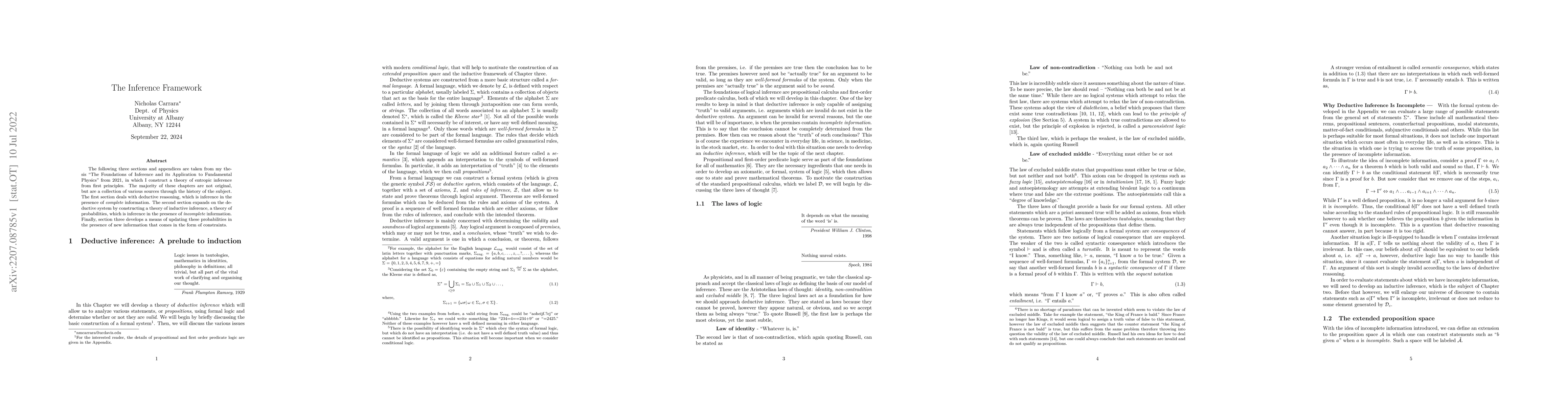 Thumbnail for The Inference Framework