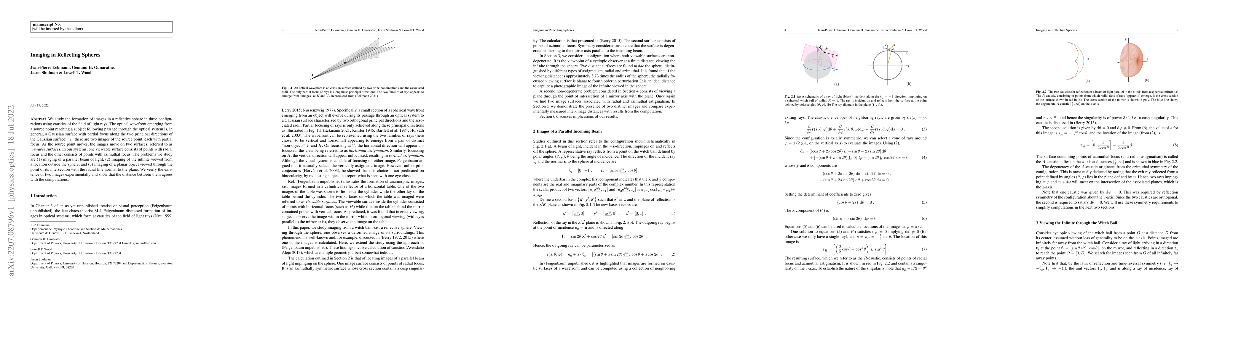 Thumbnail for Imaging in Reflecting Spheres