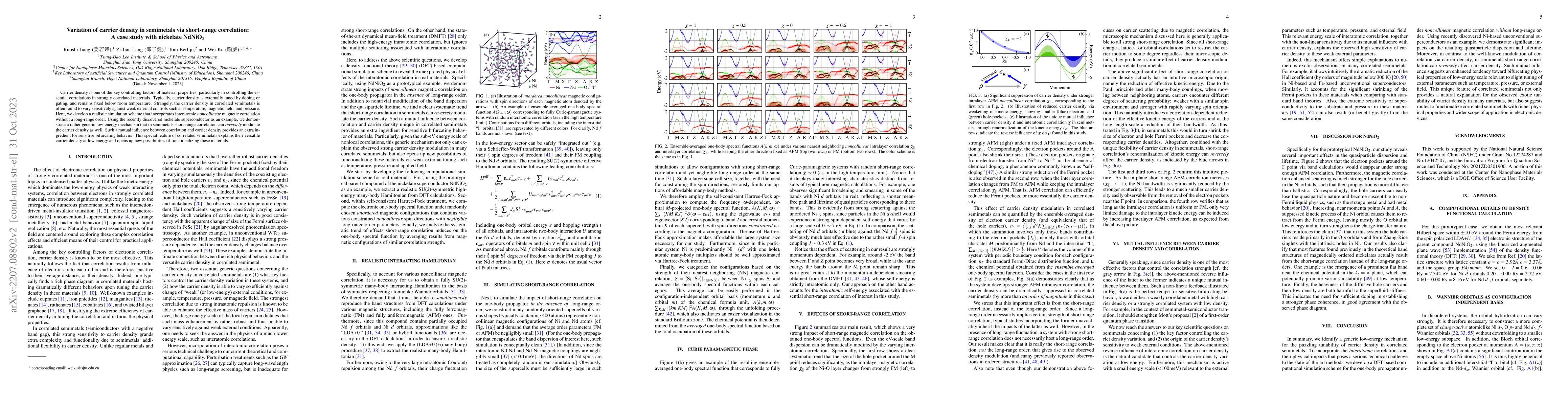 Thumbnail for Variation of carrier density in semimetals via short-range correlation:
  A case study with nickelate NdNiO$_2$